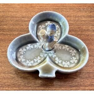 Vintage Wade Irish Porcelain Shamrock Trinket/ Ring Dish